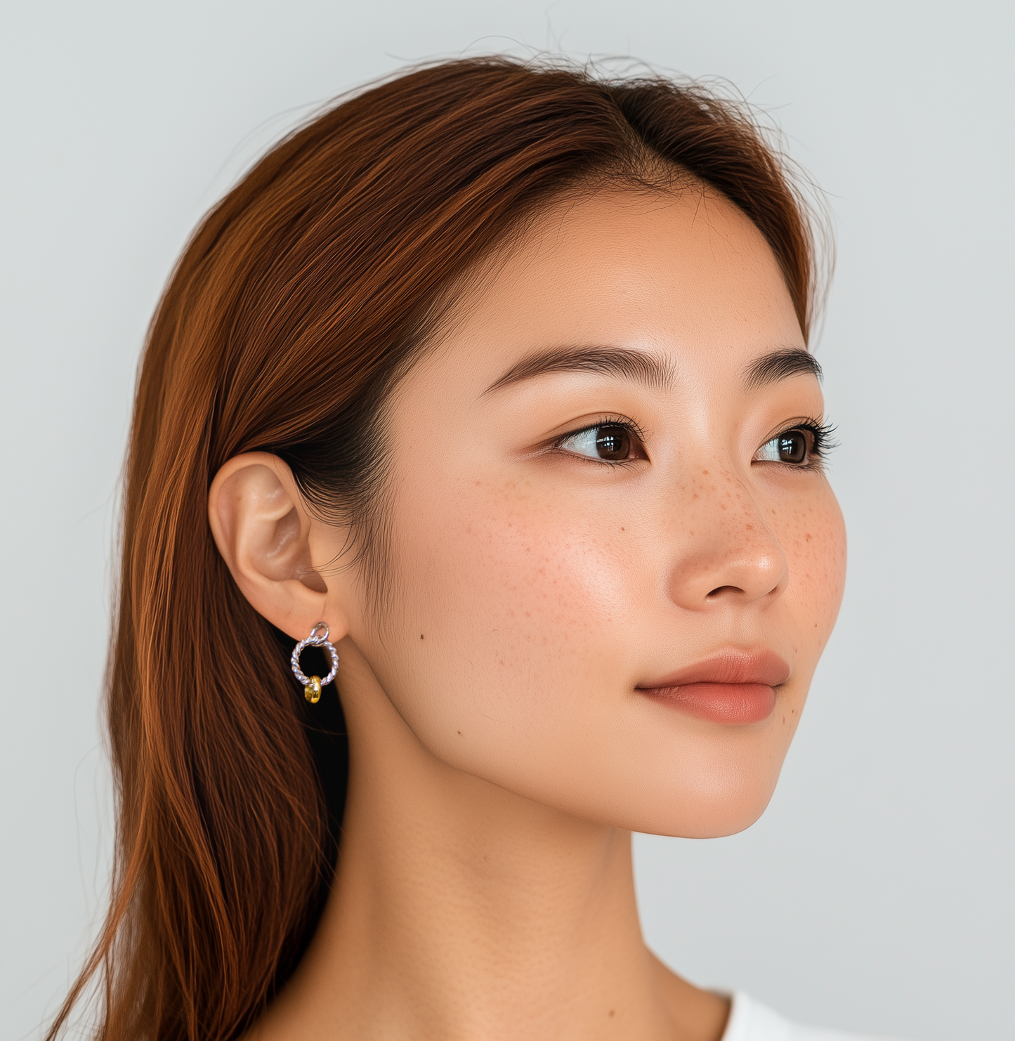Gold and Silver Hoop Set Earrings