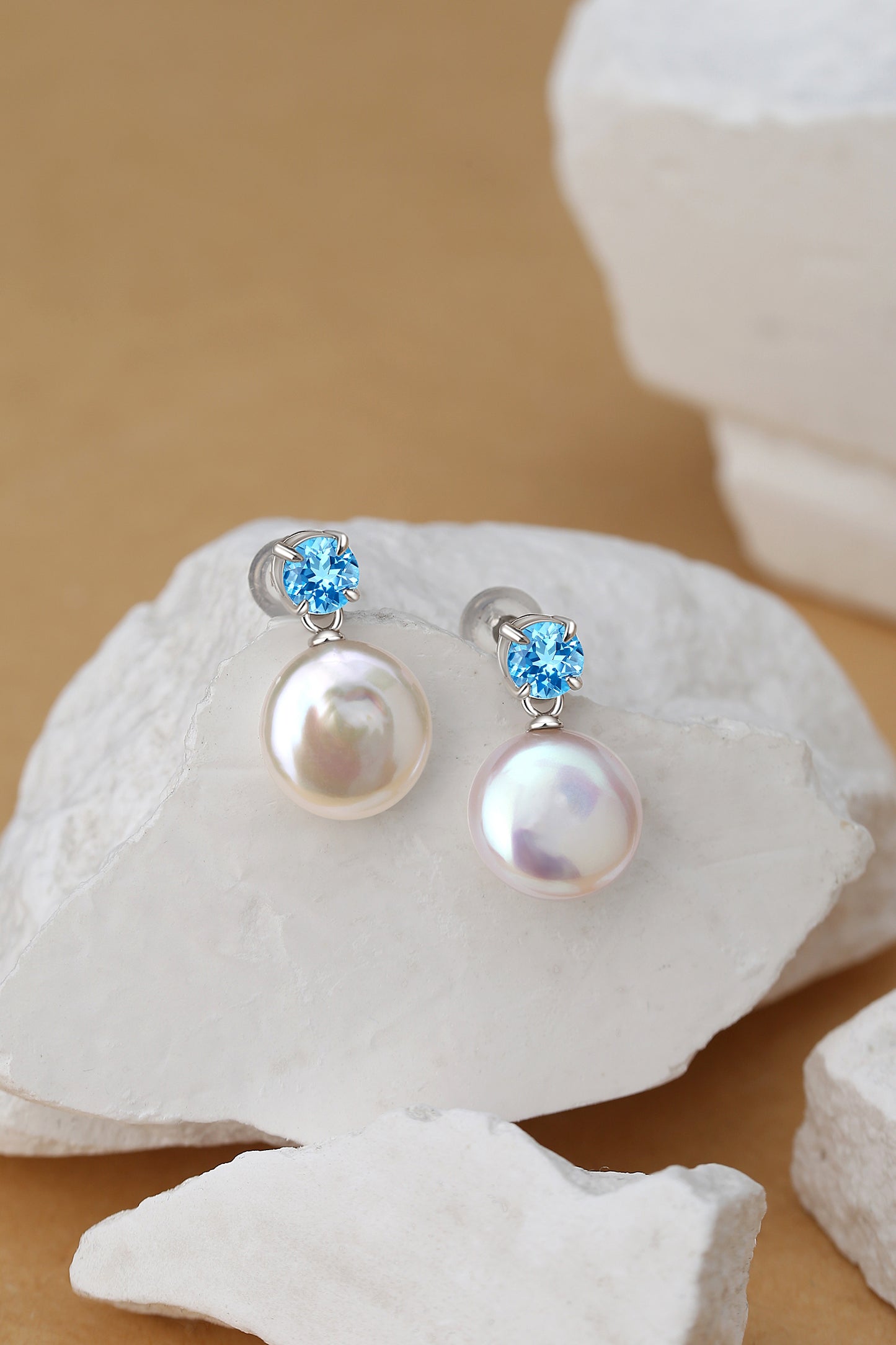 Ocean Glow Pearl Earrings