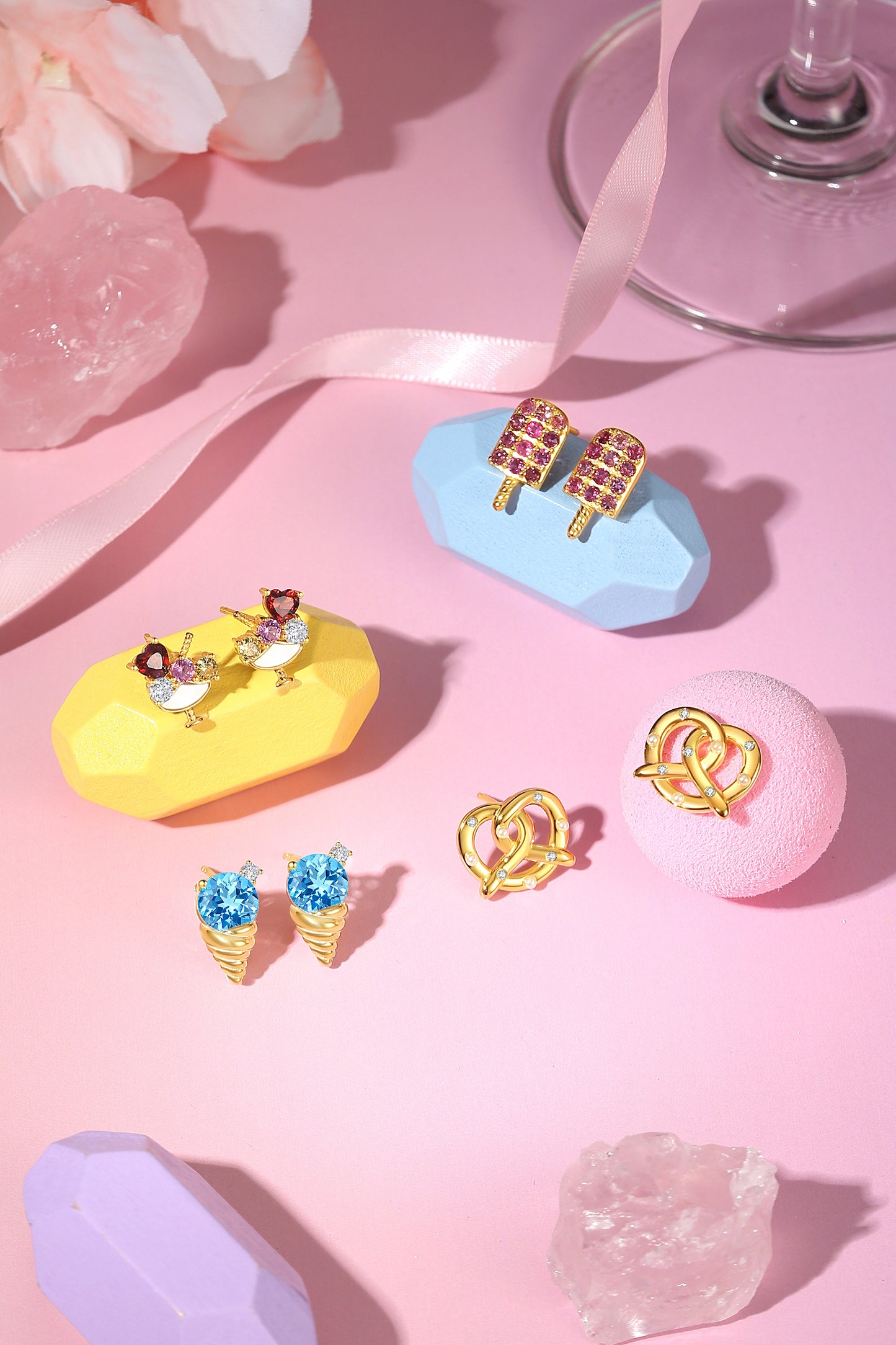 Multi-Color Sundae Studs