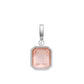 Rose Quartz Pendant: Gold Jewellery in Sterling Silver made with January birthstone.