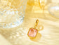 Rose Quartz Pendant: Gold Jewellery in Sterling Silver made with January birthstone.