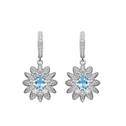 Blossom Topaz Drop Earrings