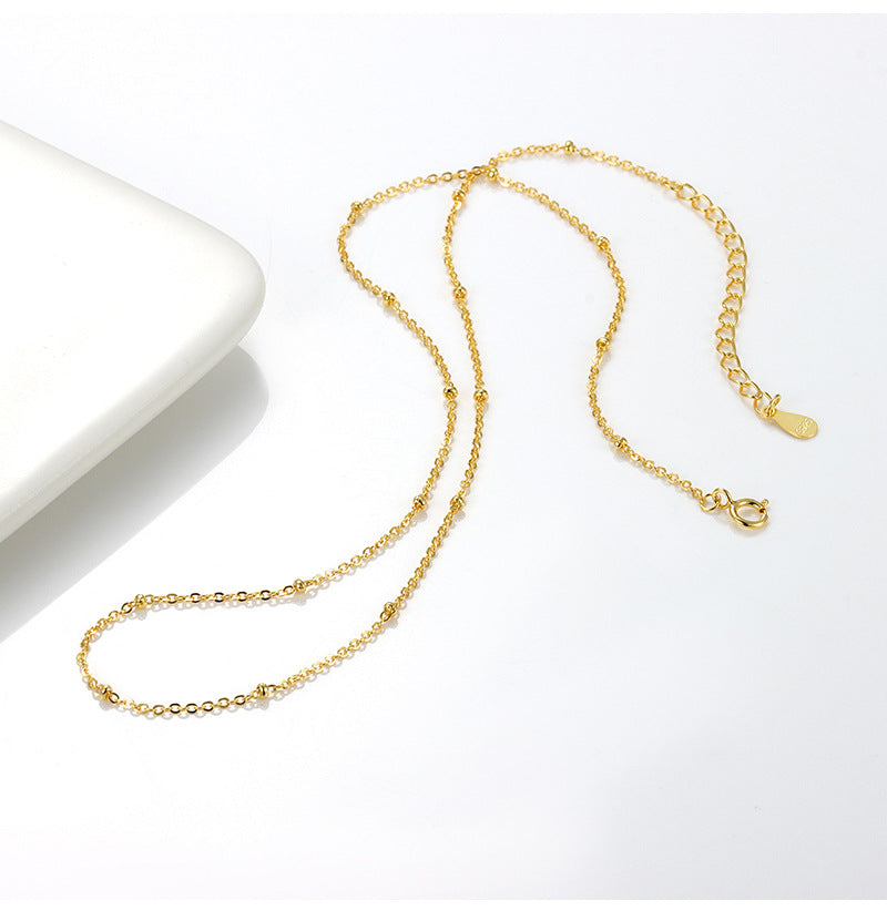 Delicate Beads Chain Necklace