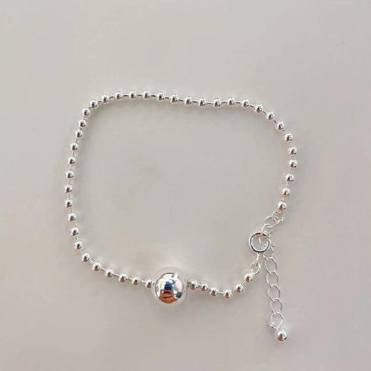 Movable Sterling Silver Ball Bracelet