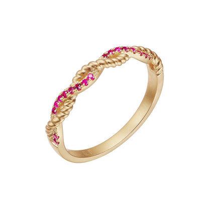 Ruby Twisted Ring