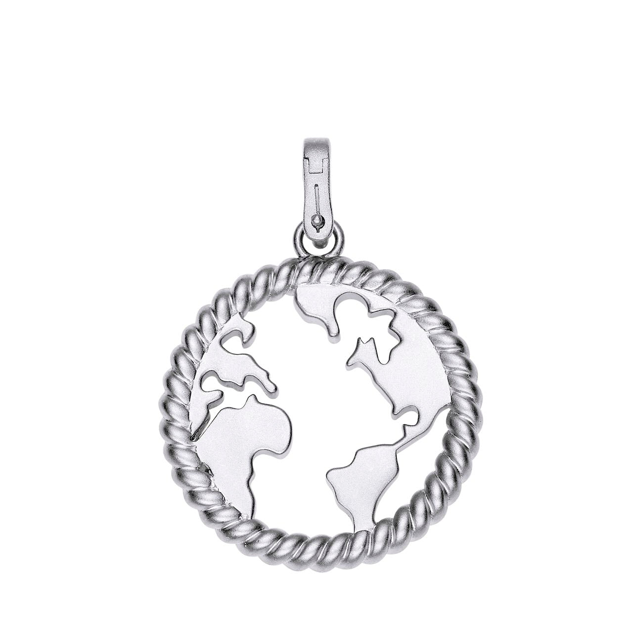 Map of Globe Twisted Fringe Pendant