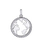 Map of Globe Twisted Fringe Pendant