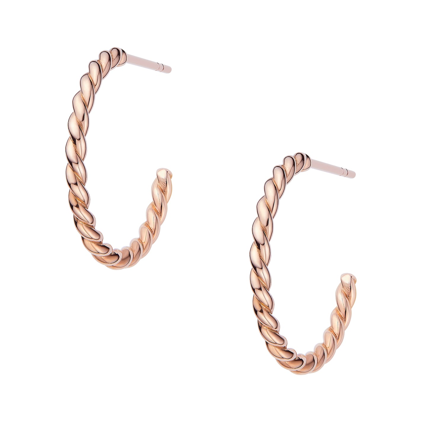 Simple Twist Hoop Earrings